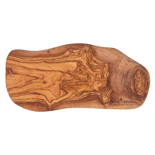 Pure Olive Wood Borrelplank 2 cm dik <br /> 40 t/m 45 cm