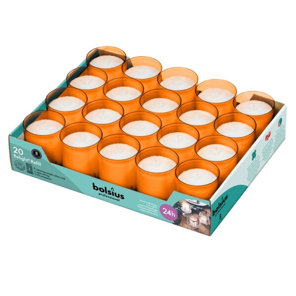 Bolsius Professional ReLight Navullingen Oranje (20 stuks)